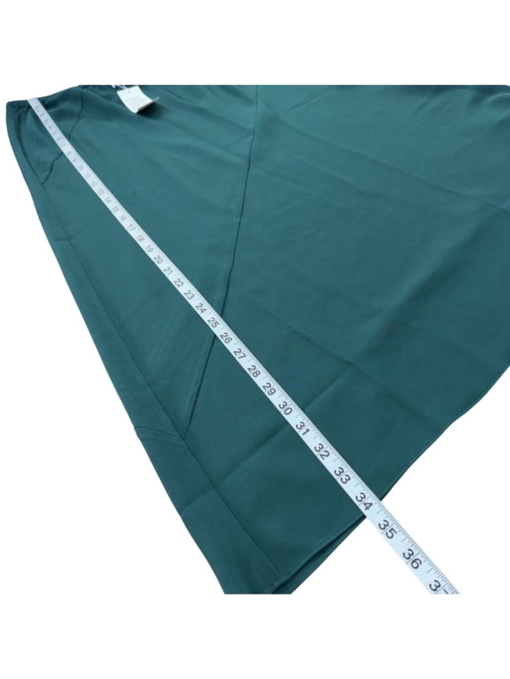 Eileen Fisher Pine Green Bias Maxi Skirt Womens Size S NWT 100% Silk Sustainable - Picture 8 of 10